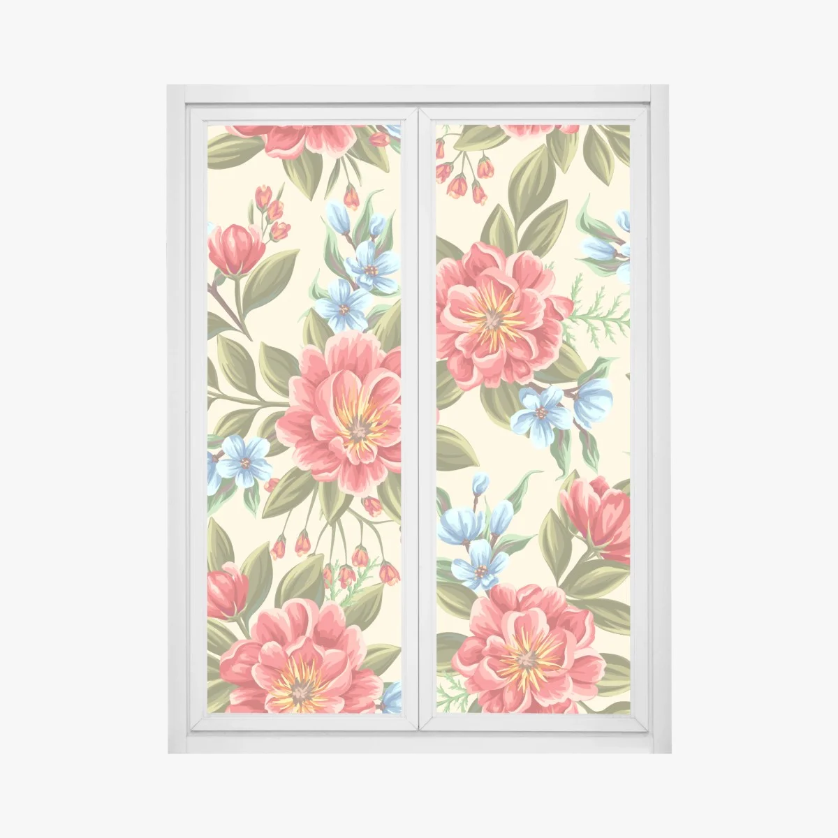 Sticker pour vitres et fenêtres motif floral aquarelle aux grandes fleurs rouges – Wallnifity® Sticker pour vitres et fenêtres motif floral aquarelle aux grandes fleurs rouges – Wallnifity®