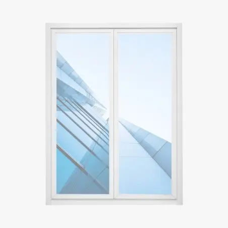 Sticker pour vitres et fenêtres élan vertical : façade en verre moderne – Wallnifity®