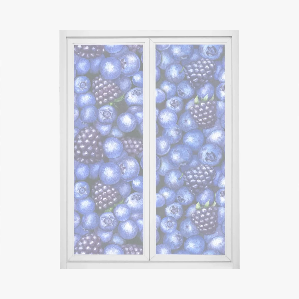 Sticker pour vitres et fenêtres motif myrtilles et mûres – Wallnifity® Sticker pour vitres et fenêtres motif myrtilles et mûres – Wallnifity®
