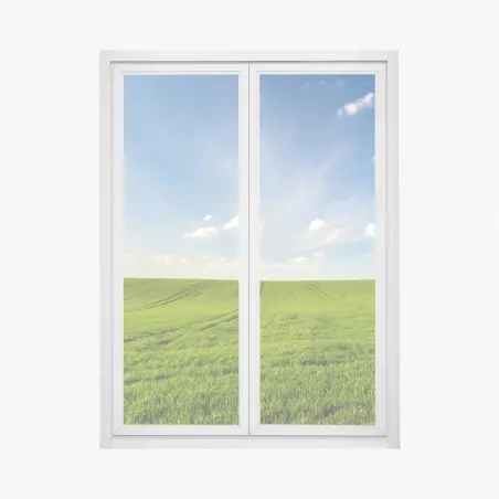 Sticker pour vitres et fenêtres panorama champ de blé vert au printemps – Wallnifity®