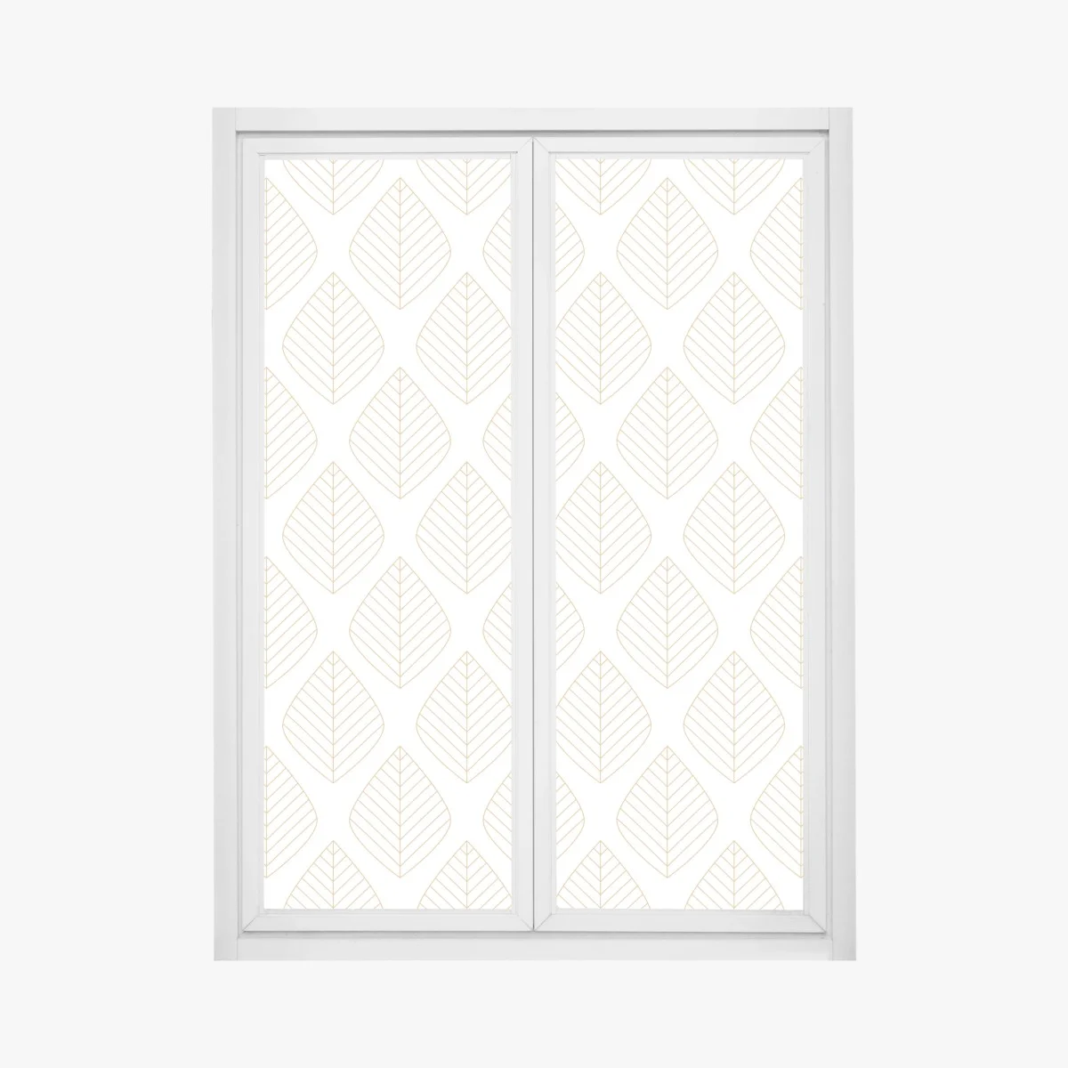 Sticker pour vitres et fenêtres motif feuilles dorées minimaliste – Wallnifity® Sticker pour vitres et fenêtres motif feuilles dorées minimaliste – Wallnifity®