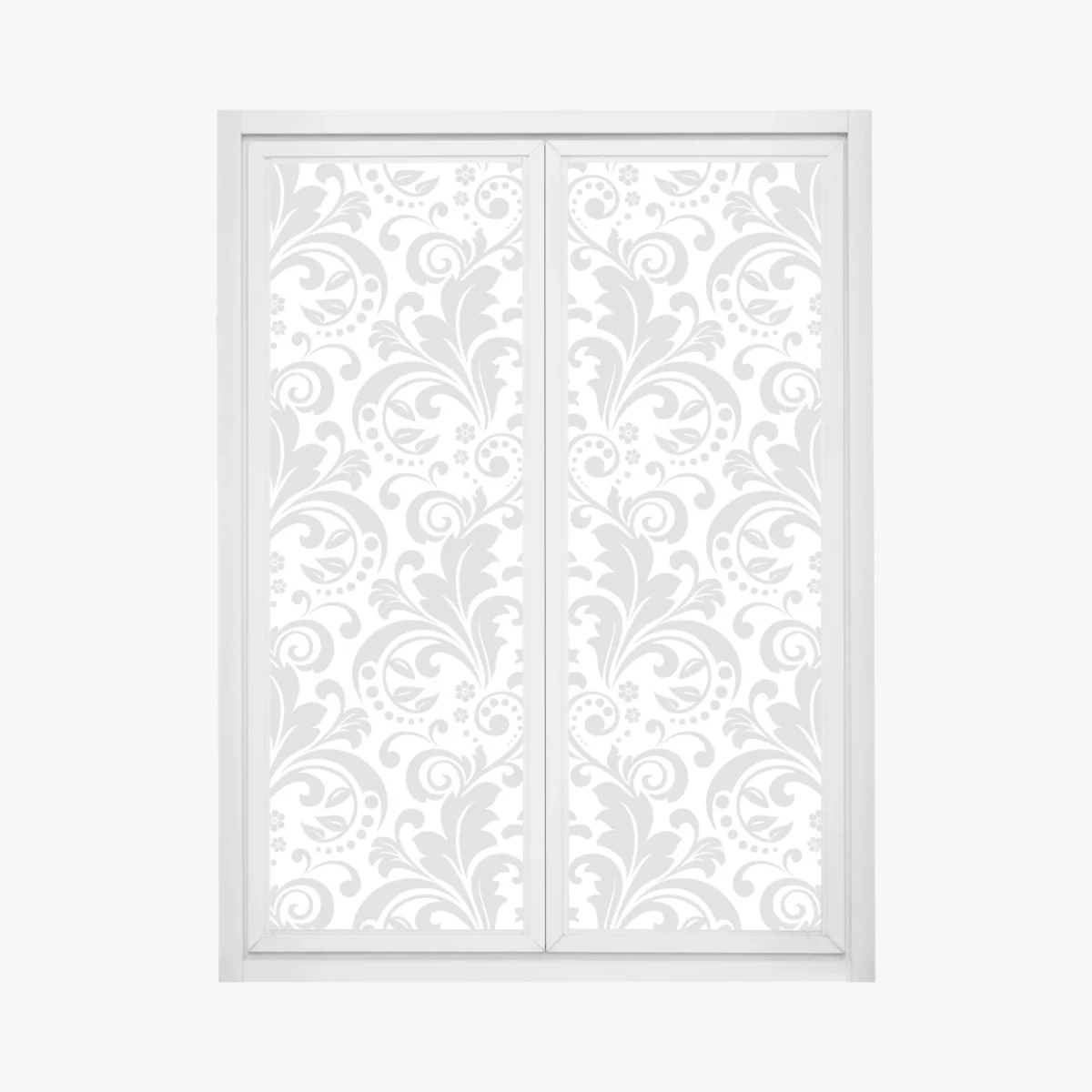 Sticker pour vitres et fenêtres motif damassé gris élégant pour décoration murale – Wallnifity® Sticker pour vitres et fenêtres motif damassé gris élégant pour décoration murale – Wallnifity®