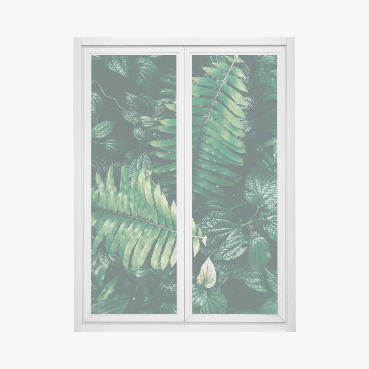Sticker pour vitres et fenêtres mur de verdure tropicale sombre – Wallnifity® Sticker pour vitres et fenêtres mur de verdure tropicale sombre – Wallnifity®