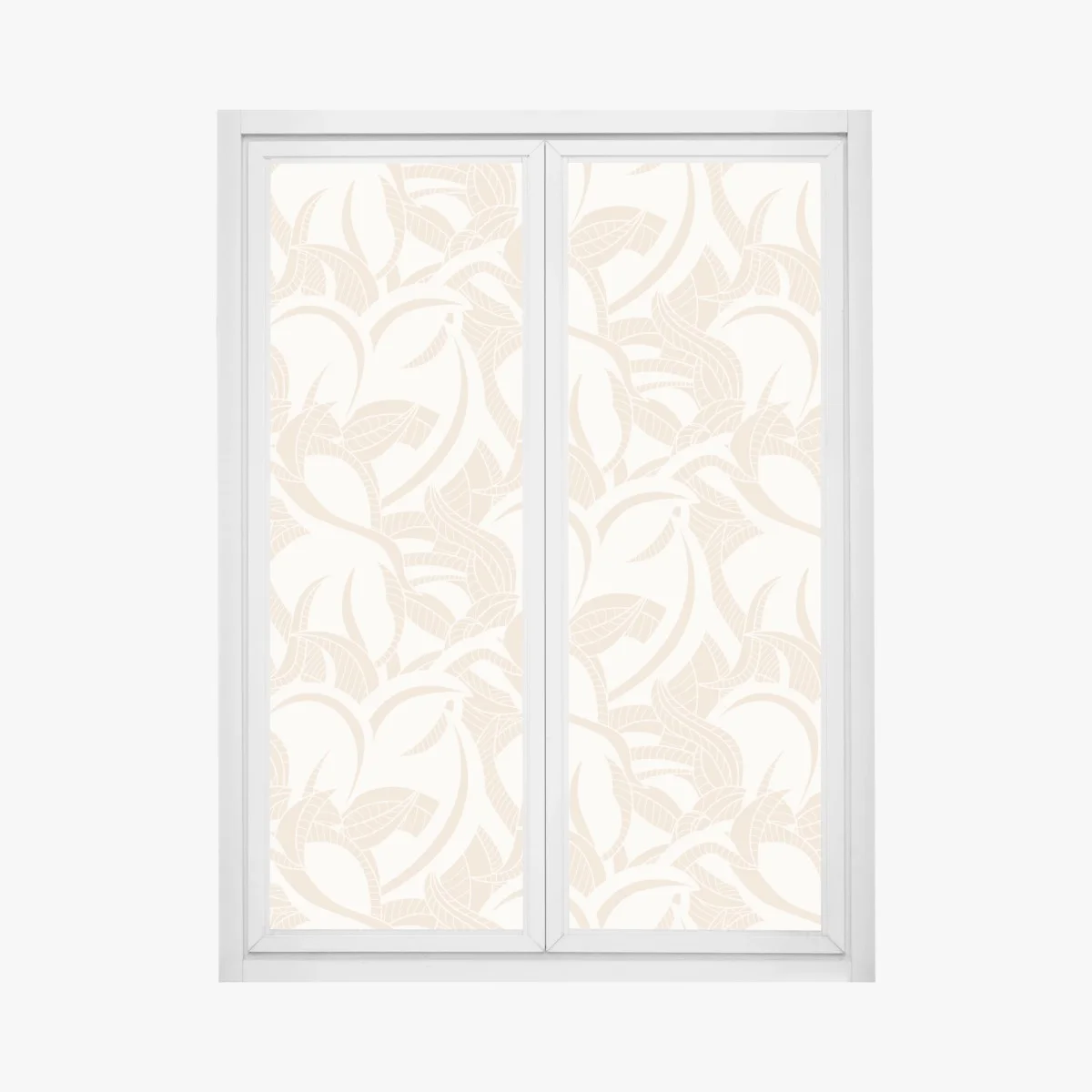 Sticker pour vitres et fenêtres motif feuillage beige délicat – Wallnifity® Sticker pour vitres et fenêtres motif feuillage beige délicat – Wallnifity®