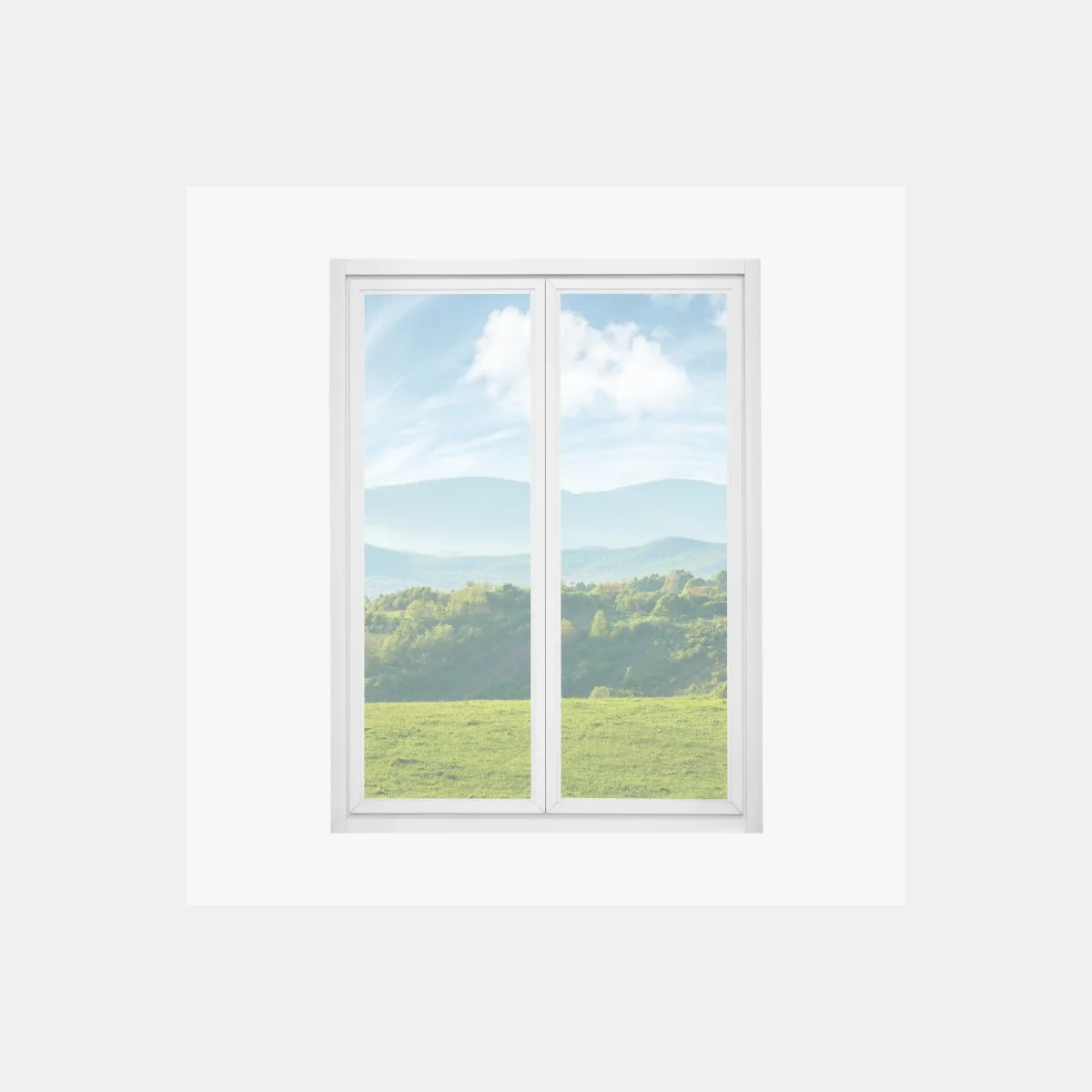Sticker pour vitres et fenêtres panorama printanier des collines de Roumanie – Wallnifity® Sticker pour vitres et fenêtres panorama printanier des collines de Roumanie – Wallnifity®