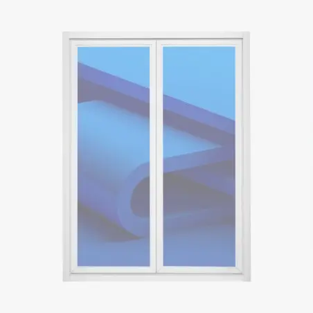 Sticker pour vitres et fenêtres ruban géométrique bleu minimaliste – Wallnifity®