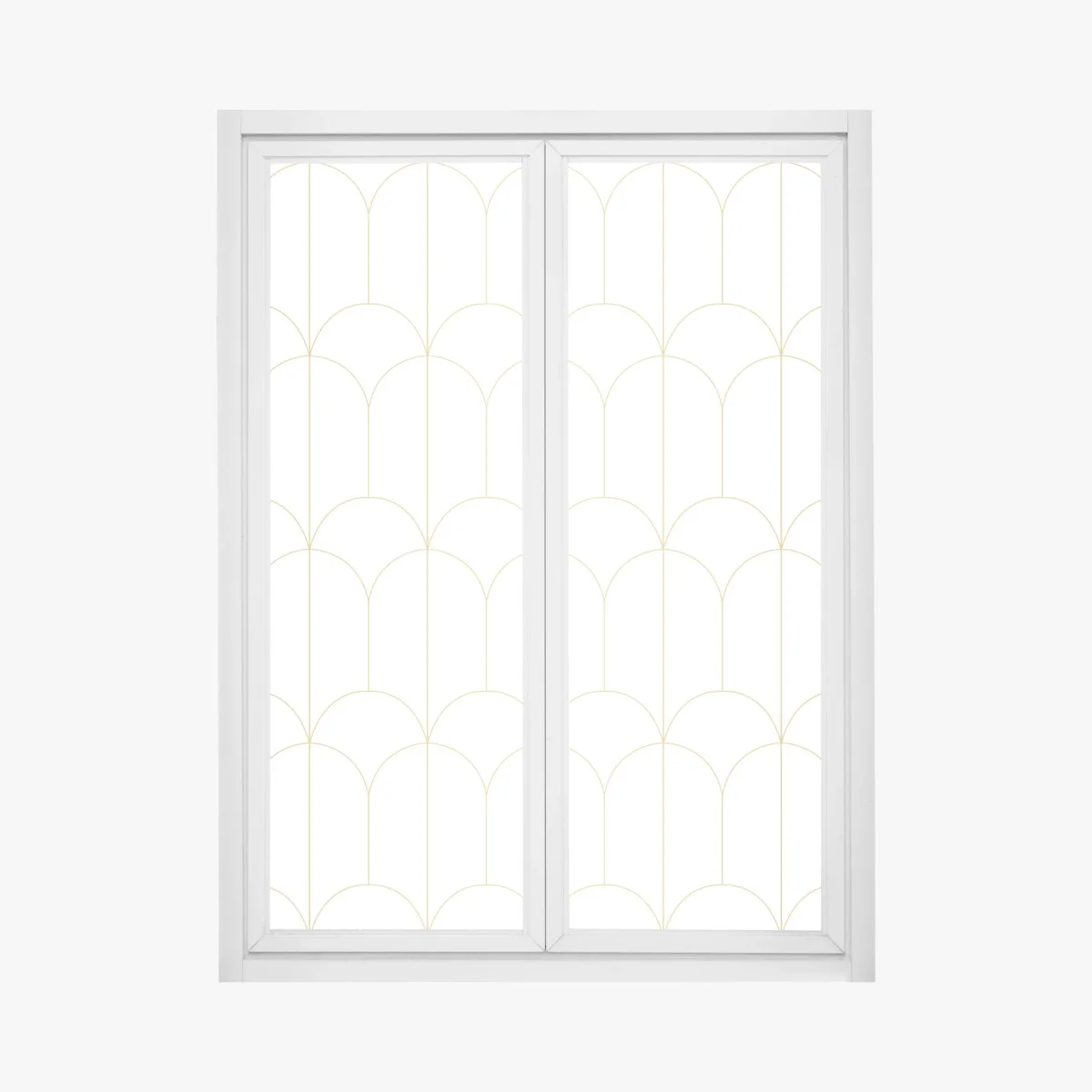 Sticker pour vitres et fenêtres motif art déco doré et minimaliste – Wallnifity® Sticker pour vitres et fenêtres motif art déco doré et minimaliste – Wallnifity®
