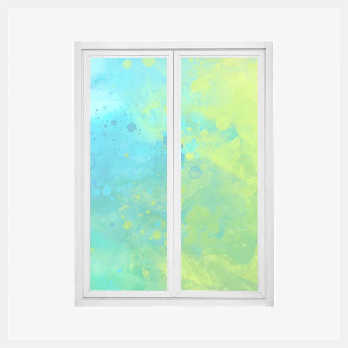 Sticker pour vitres et fenêtres fusion bleue et verte abstraite – Wallnifity® Sticker pour vitres et fenêtres fusion bleue et verte abstraite – Wallnifity®