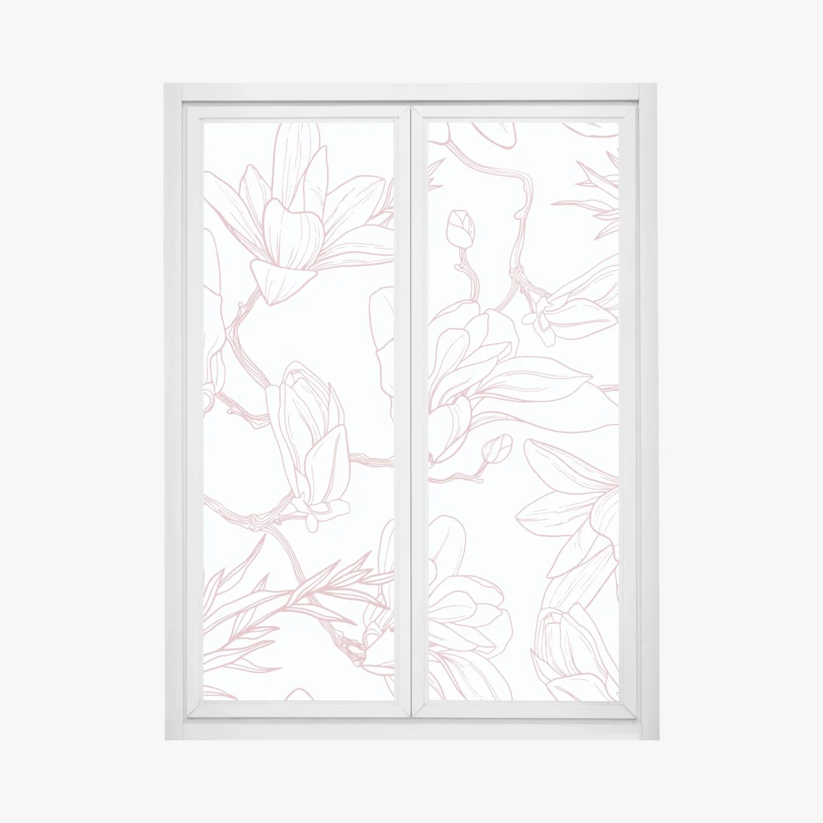 Sticker pour vitres et fenêtres motif magnolia délicat et aérien – Wallnifity® Sticker pour vitres et fenêtres motif magnolia délicat et aérien – Wallnifity®
