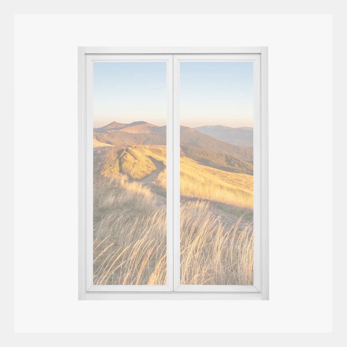 Sticker pour vitres et fenêtres crête dorée au coucher du soleil – Wallnifity® Sticker pour vitres et fenêtres crête dorée au coucher du soleil – Wallnifity®