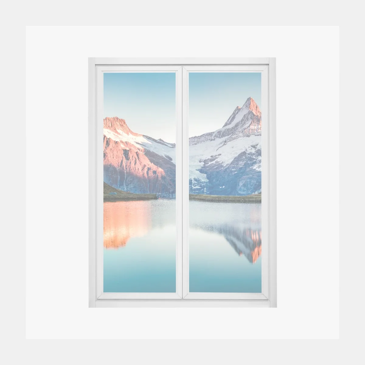 Sticker pour vitres et fenêtres panoramique alpin au coucher de soleil à Bachalpsee, Grindelwald – Wallnifity® Sticker pour vitres et fenêtres panoramique alpin au coucher de soleil à Bachalpsee, Grindelwald – Wallnifity®