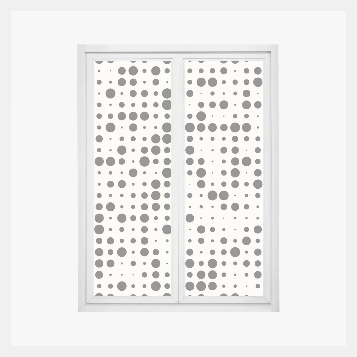 Sticker pour vitres et fenêtres motif à pois graphique noir et crème – Wallnifity® Sticker pour vitres et fenêtres motif à pois graphique noir et crème – Wallnifity®