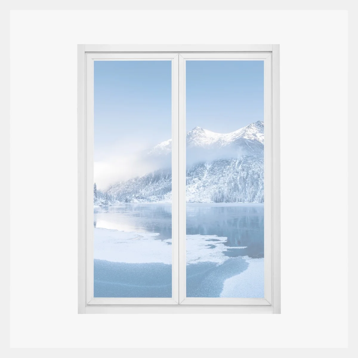 Sticker pour vitres et fenêtres panorama hivernal des Alpes Suisses – Wallnifity® Sticker pour vitres et fenêtres panorama hivernal des Alpes Suisses – Wallnifity®