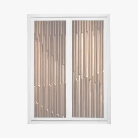 Sticker pour vitres et fenêtres motif vertical en bois pour décoration murale – Wallnifity®