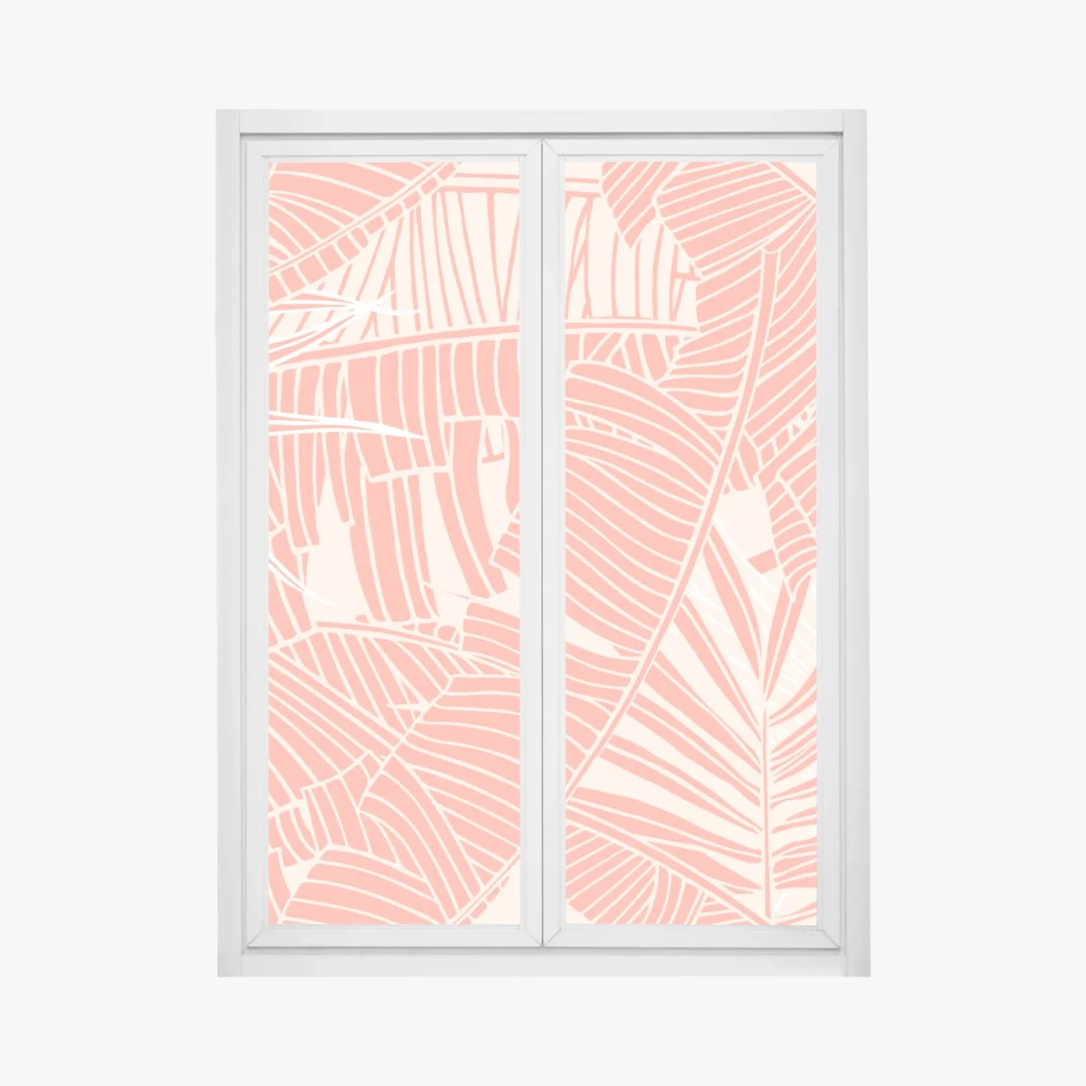 Sticker pour vitres et fenêtres jungle corail stylisée – Wallnifity® Sticker pour vitres et fenêtres jungle corail stylisée – Wallnifity®