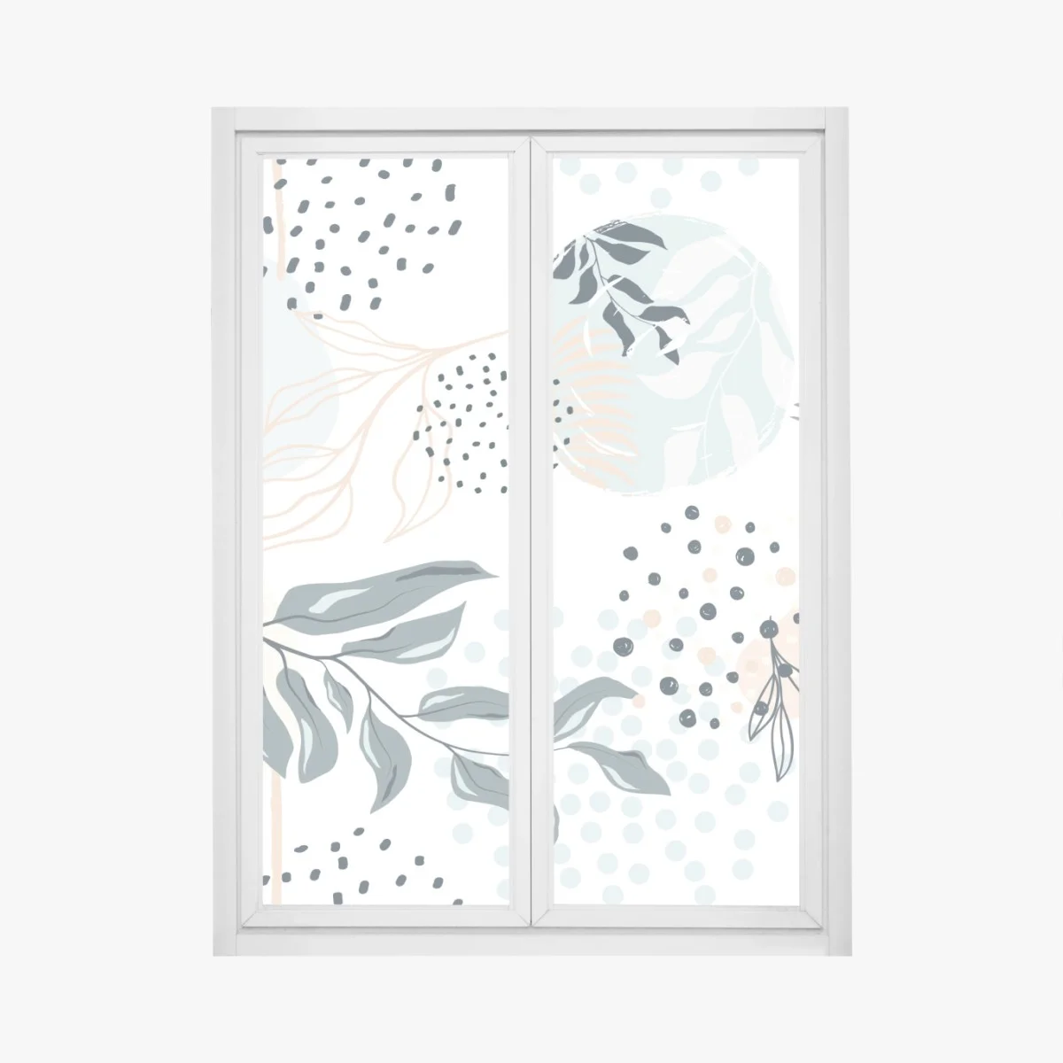 Sticker pour vitres et fenêtres esprit botanique abstrait pastel – Wallnifity® Sticker pour vitres et fenêtres esprit botanique abstrait pastel – Wallnifity®
