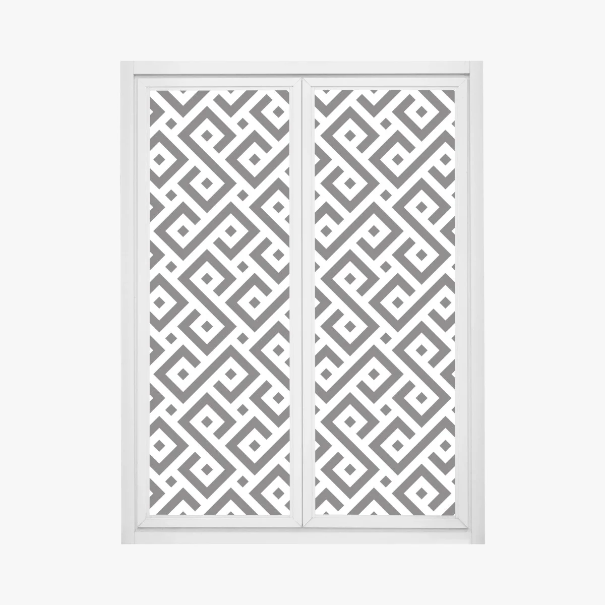 Sticker pour vitres et fenêtres motif méandre géométrique noir et blanc pour décoration murale – Wallnifity® Sticker pour vitres et fenêtres motif méandre géométrique noir et blanc pour décoration murale – Wallnifity®