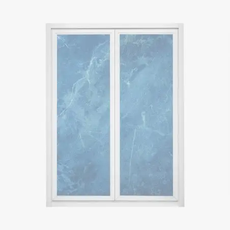 Sticker pour vitres et fenêtres marbre bleu profond texturé – Wallnifity®