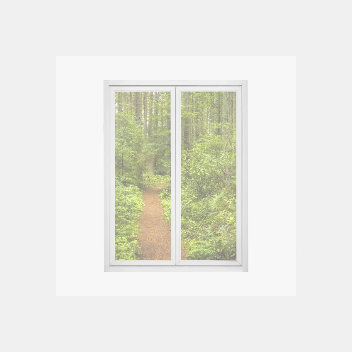 Sticker pour vitres et fenêtres sentier forestier verdoyant et paisible – Wallnifity® Sticker pour vitres et fenêtres sentier forestier verdoyant et paisible – Wallnifity®