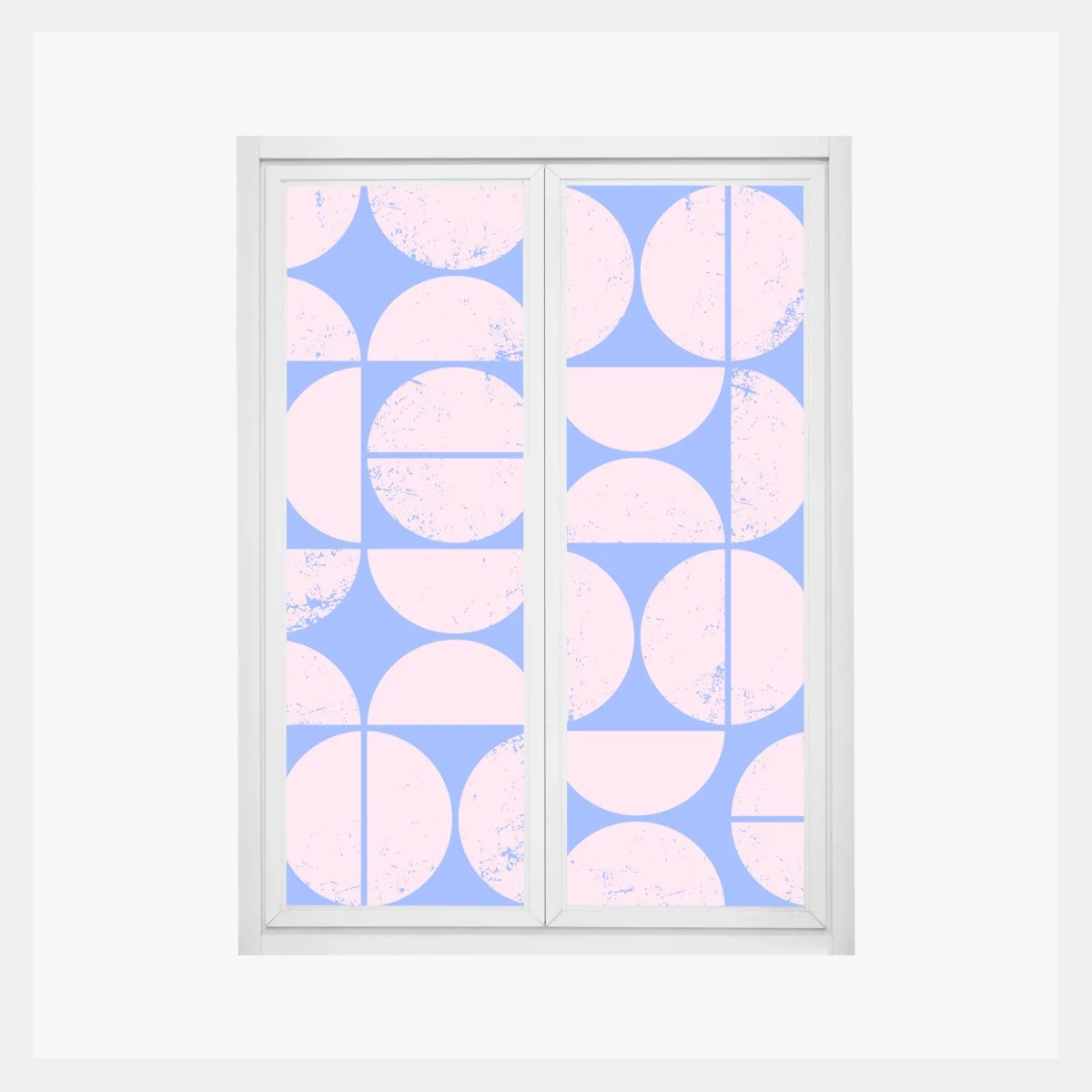 Sticker pour vitres et fenêtres motif géométrique rétro rose et bleu – Wallnifity® Sticker pour vitres et fenêtres motif géométrique rétro rose et bleu – Wallnifity®