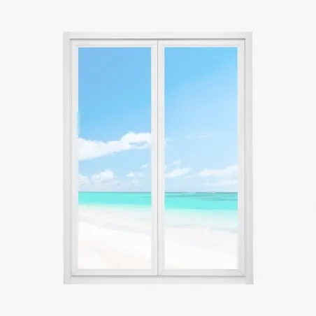 Sticker pour vitres et fenêtres évasion tropicale à Punta Cana – Wallnifity®