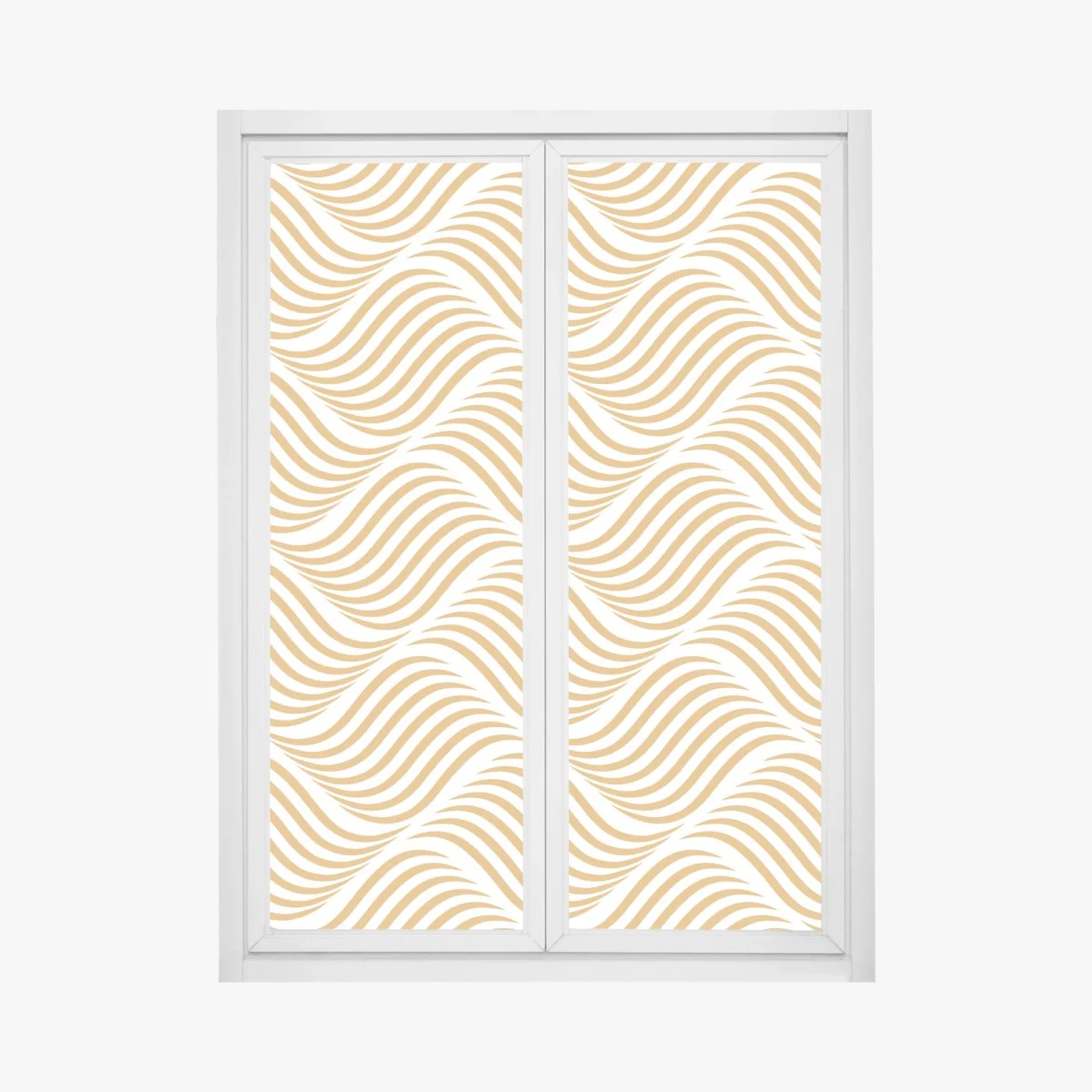 Sticker pour vitres et fenêtres motif ondulé doré pour décoration murale – Wallnifity® Sticker pour vitres et fenêtres motif ondulé doré pour décoration murale – Wallnifity®
