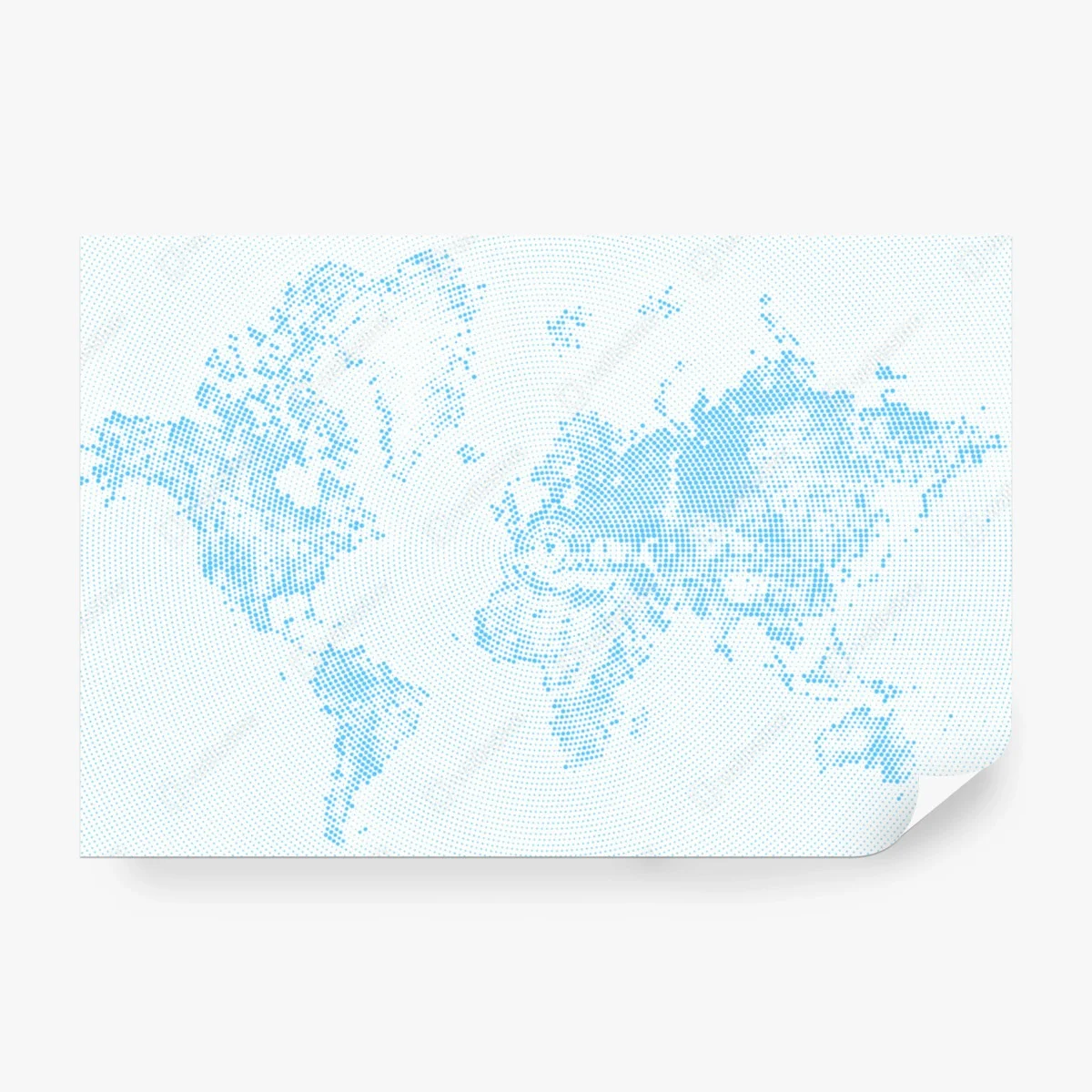 Wall mural turquoise halftone world map – Wallnifity® Wall mural turquoise halftone world map – Wallnifity®