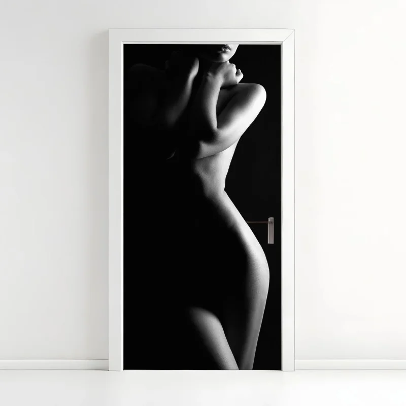 Sticker pour porte silhouette féminine en contre-jour – Wallnifity® Sticker pour porte silhouette féminine en contre-jour – Wallnifity®