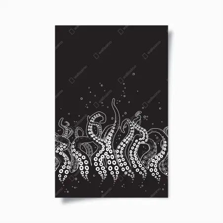 Poster tentacules abyssales – Wallnifity®