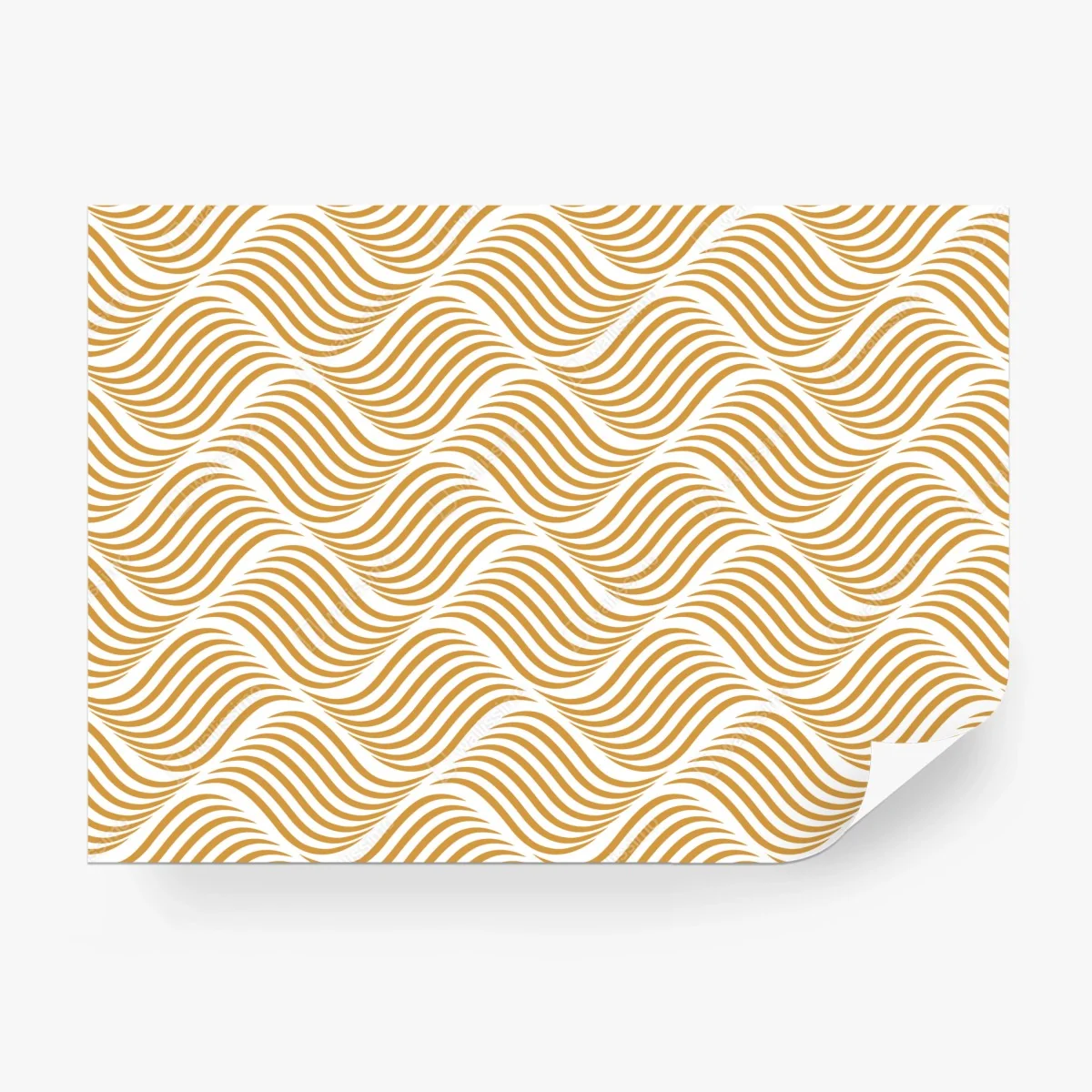 Papier peint motif ondulé doré pour décoration murale – Wallnifity® Papier peint motif ondulé doré pour décoration murale – Wallnifity®