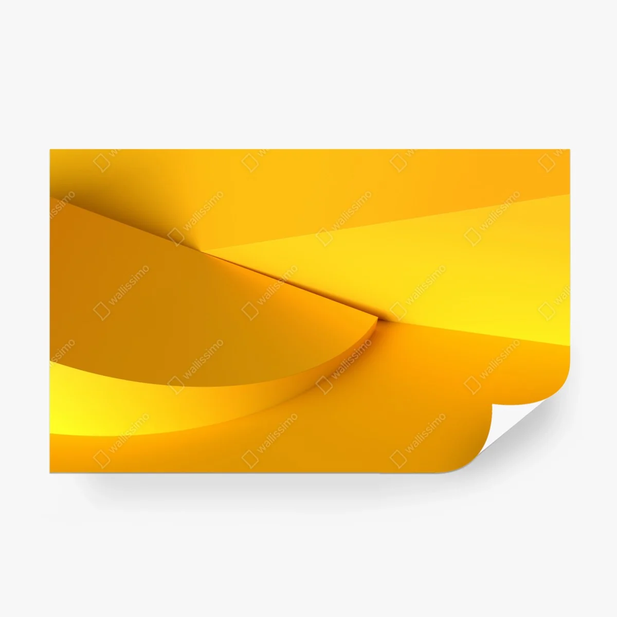 Papier peint composition géométrique jaune minimaliste – Wallnifity® Papier peint composition géométrique jaune minimaliste – Wallnifity®