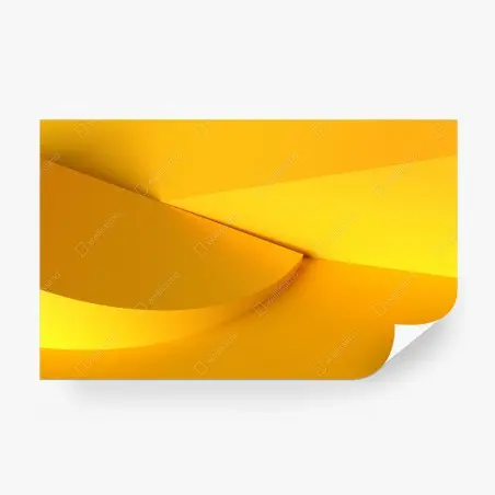 Papier peint composition géométrique jaune minimaliste – Wallnifity®