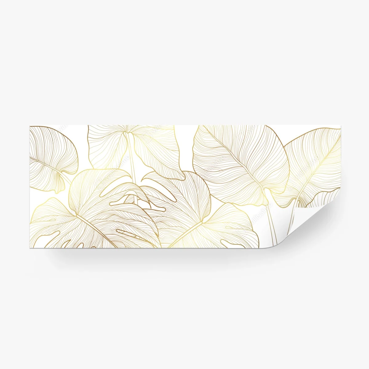 Papier peint feuilles tropicales dorées sur fond blanc – Wallnifity® Papier peint feuilles tropicales dorées sur fond blanc – Wallnifity®
