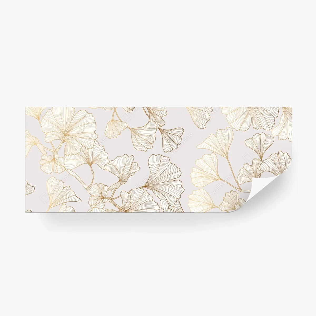 Papier peint motif de ginkgo doré élégant – Wallnifity® Papier peint motif de ginkgo doré élégant – Wallnifity®