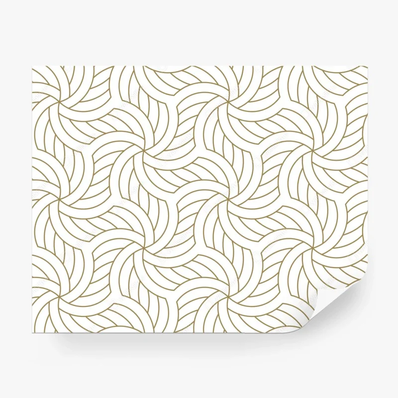Papier peint motif géométrique doré en spirale – Wallnifity® Papier peint motif géométrique doré en spirale – Wallnifity®