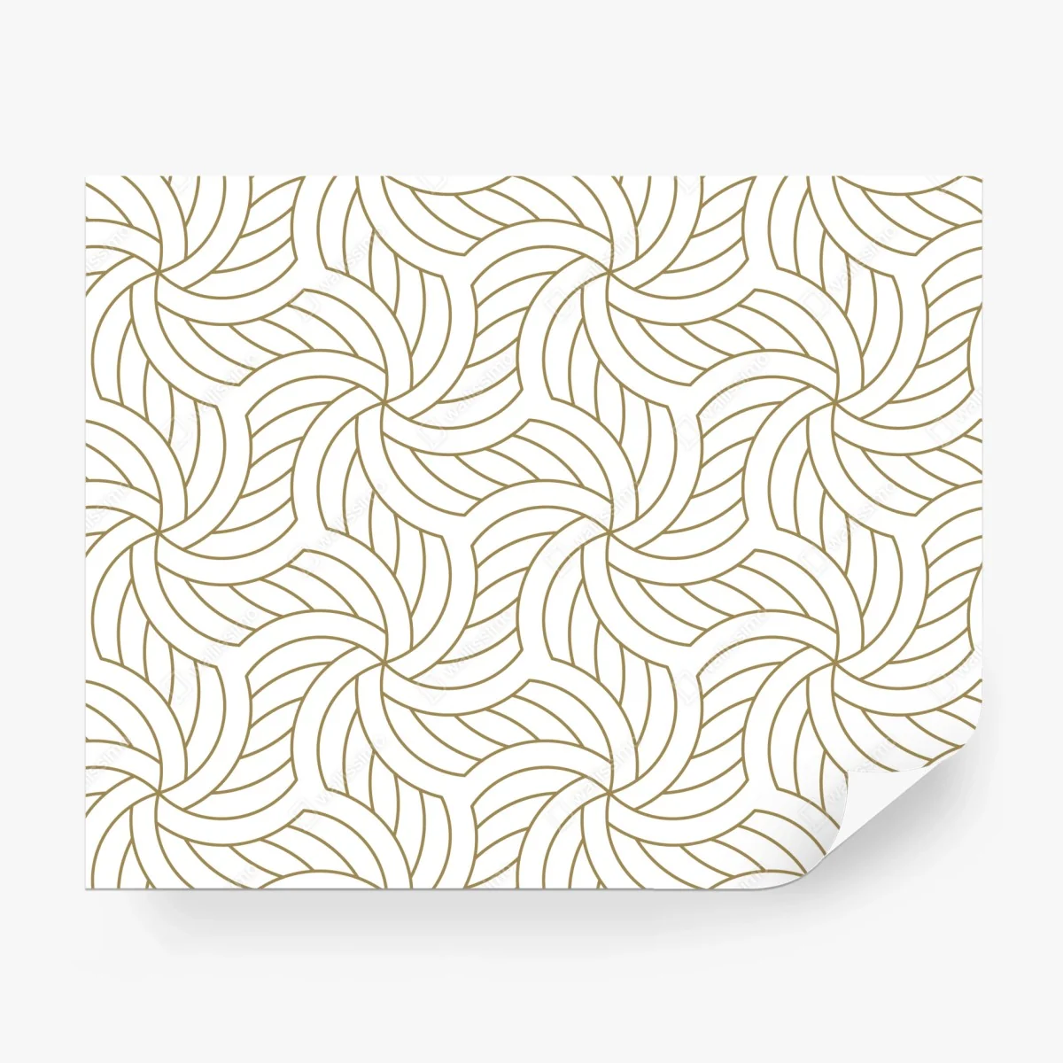 Papier peint motif géométrique doré en spirale – Wallnifity® Papier peint motif géométrique doré en spirale – Wallnifity®