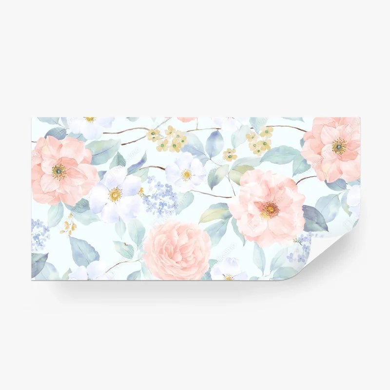 Papier peint motif floral pastel en aquarelle pour décoration – Wallnifity® Papier peint motif floral pastel en aquarelle pour décoration – Wallnifity®