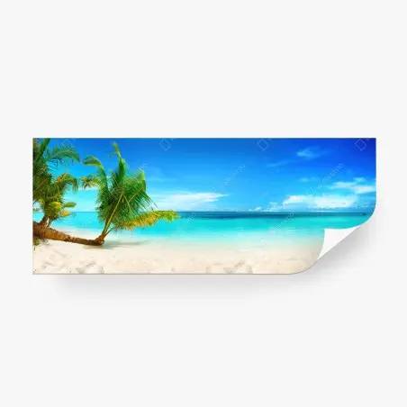 Papier peint escapade paradisiaque aux eaux turquoise, Maldives – Wallnifity®