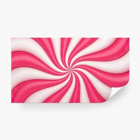 Papier peint tourbillon rose et blanc aux ondulations douces – Wallnifity®