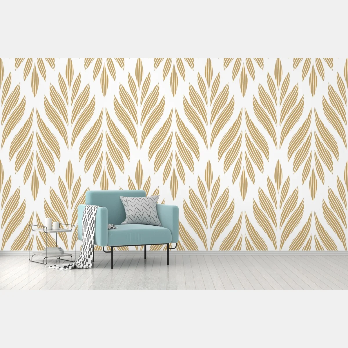Papier peint motif feuilles dorées pour décoration murale – Wallnifity® Papier peint motif feuilles dorées pour décoration murale – Wallnifity®