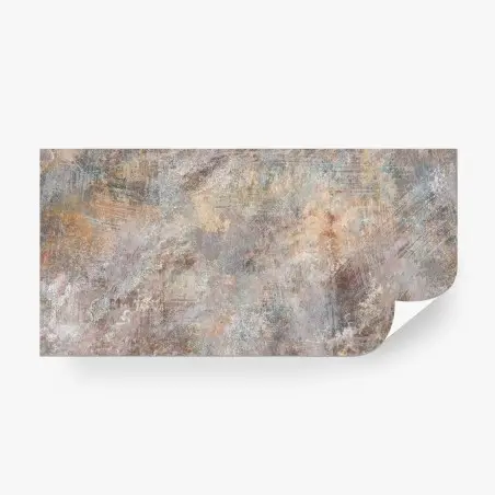 Papier peint abstraction patinée aux tons terreux et pastels – Wallnifity®