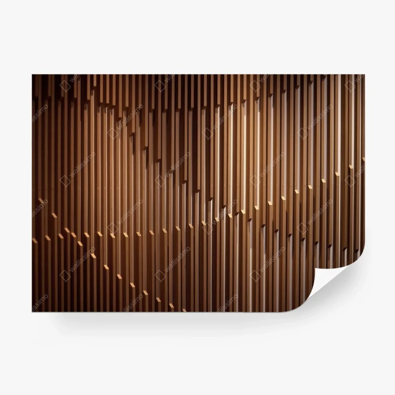 Papier peint motif vertical en bois pour décoration murale – Wallnifity®