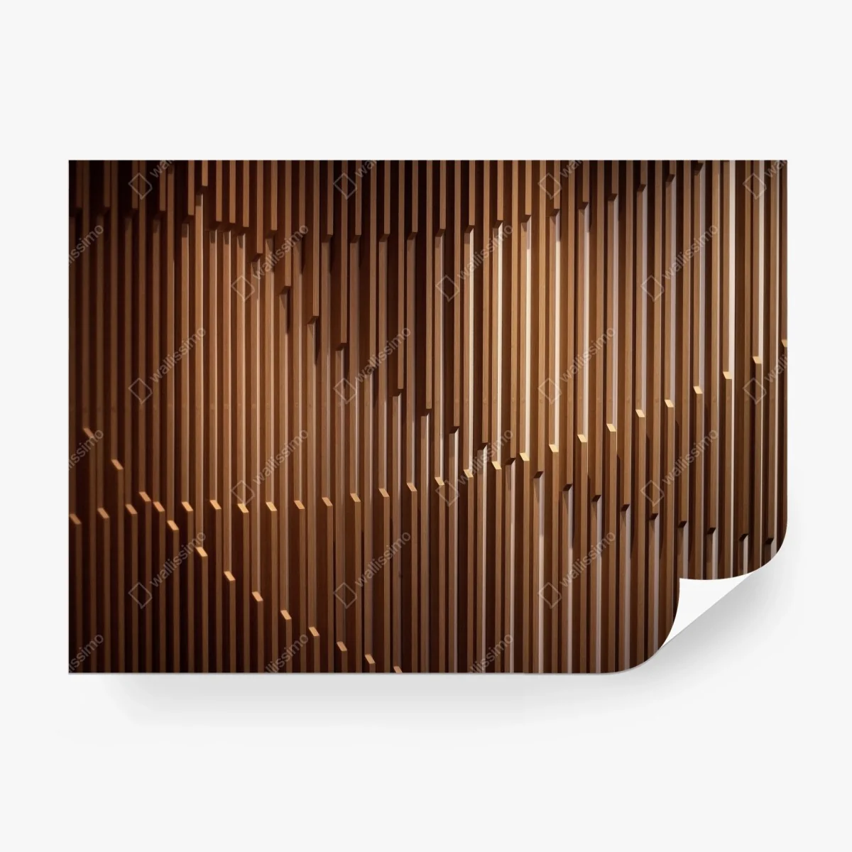 Papier peint motif vertical en bois pour décoration murale – Wallnifity®