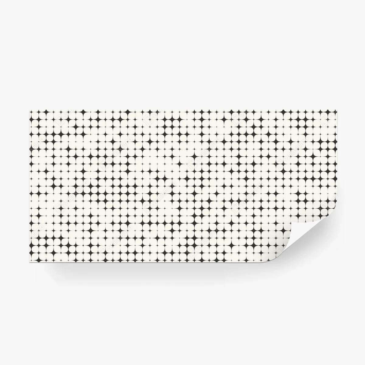 Papier peint motif géométrique en damier de cercles – Wallnifity®