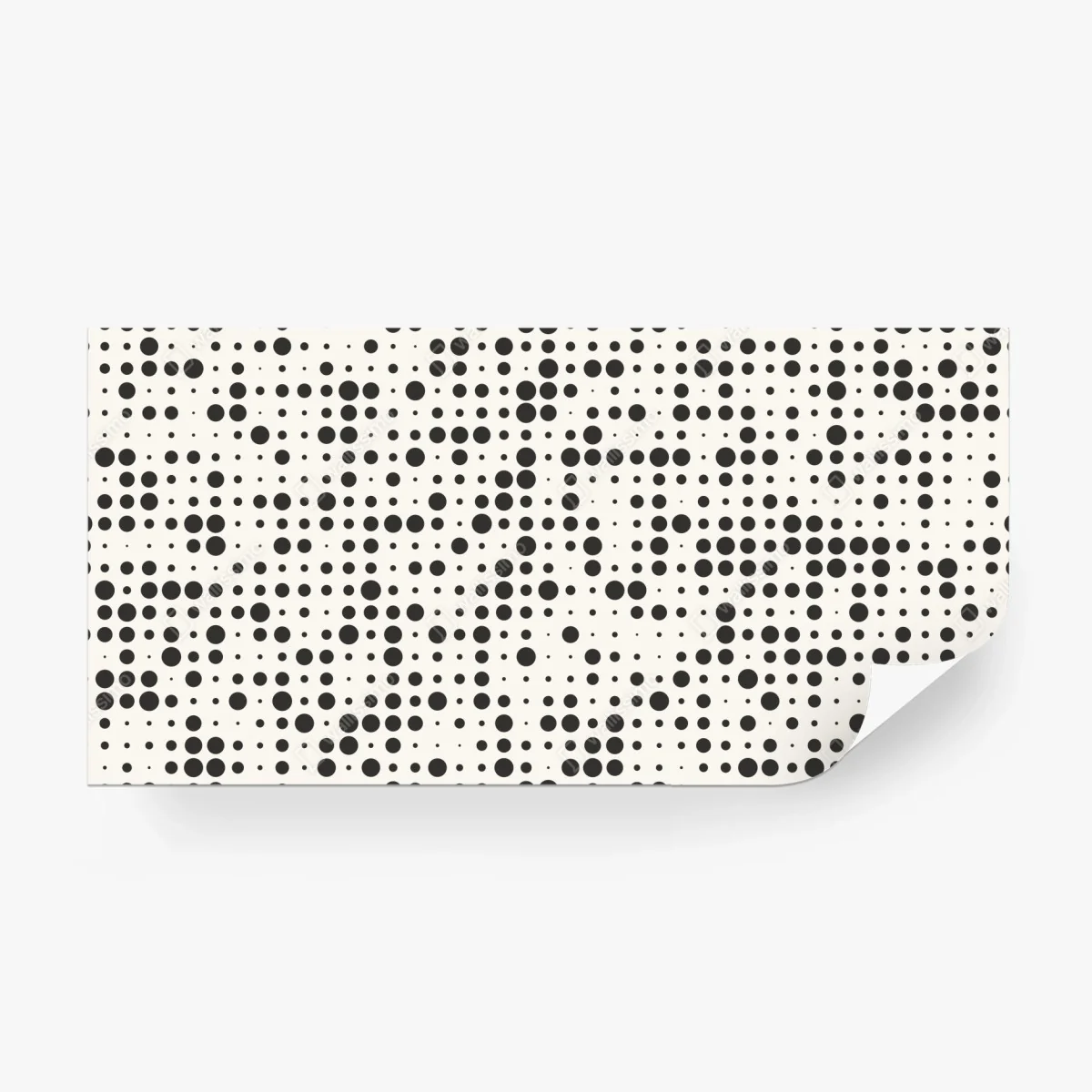 Papier peint motif à pois graphique noir et crème – Wallnifity® Papier peint motif à pois graphique noir et crème – Wallnifity®