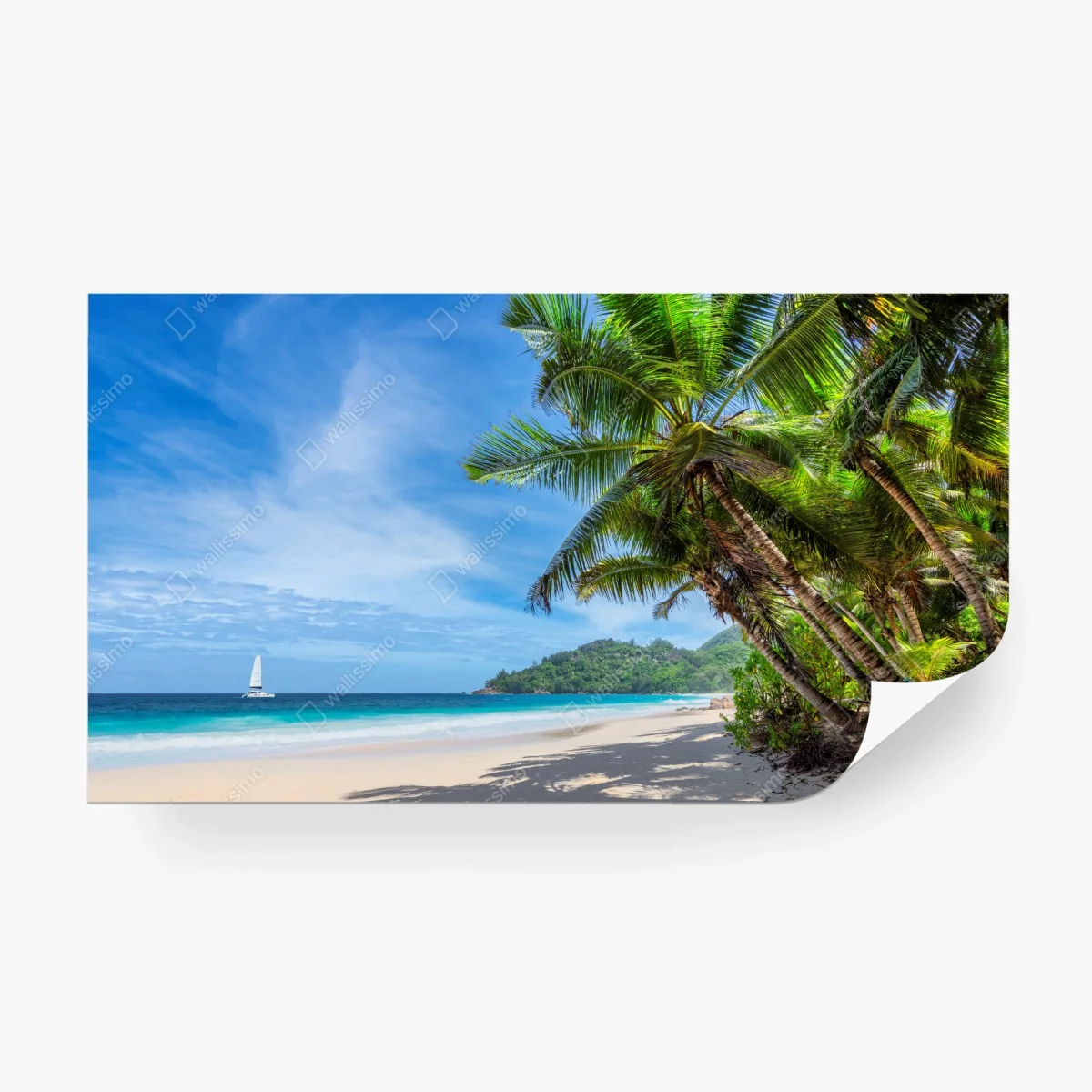 Papier peint havre tropical au bord de la mer – Wallnifity® Papier peint havre tropical au bord de la mer – Wallnifity®