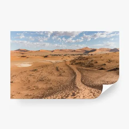 Papier peint horizon de dunes dorées et ciel ouvert – Wallnifity®