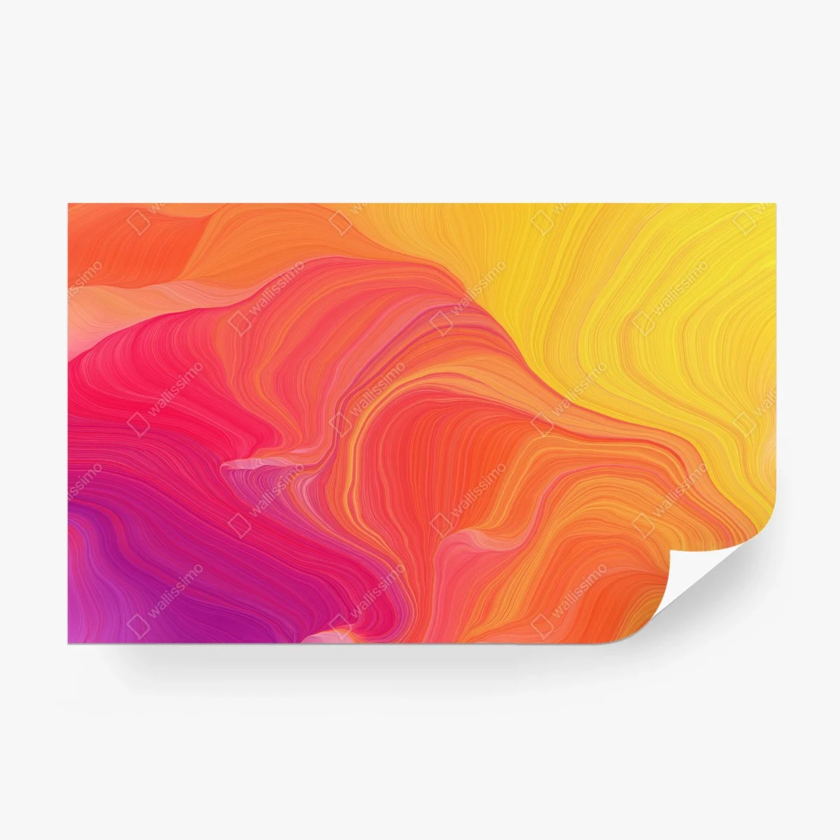 Papier peint vagues colorées en dégradé solaire – Wallnifity® Papier peint vagues colorées en dégradé solaire – Wallnifity®