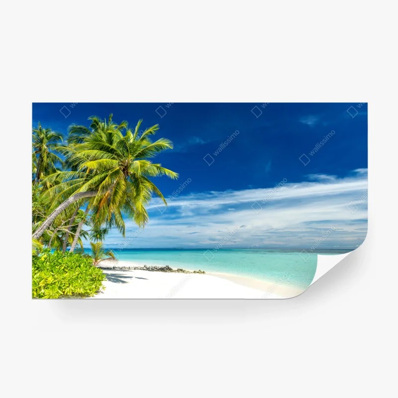 Papier peint côte tropicale aux eaux turquoises – Wallnifity® Papier peint côte tropicale aux eaux turquoises – Wallnifity®