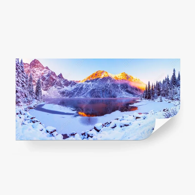 Papier peint paysage alpin au lever du soleil dans les Alpes italiennes – Wallnifity® Papier peint paysage alpin au lever du soleil dans les Alpes italiennes – Wallnifity®